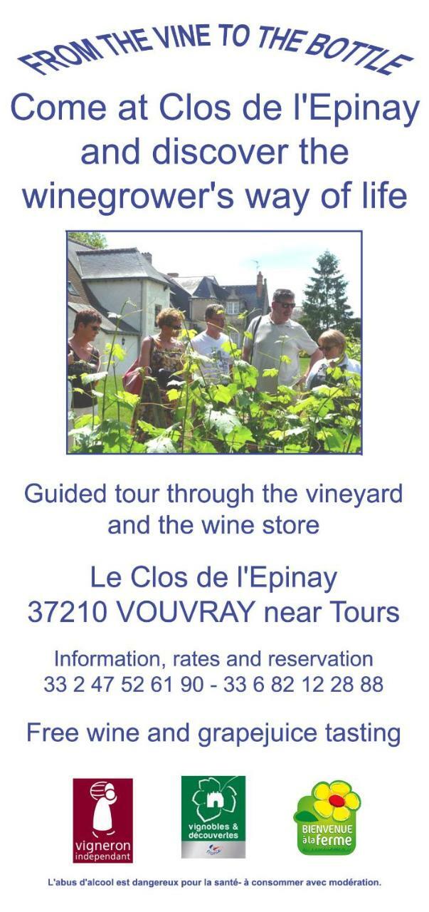 Au Clos De L'Epinay Vouvray Ngoại thất bức ảnh